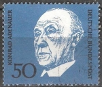 Stamps Germany -  Conmemoración de Adenauer (1ª edición). Dr. Adenauer.