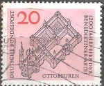 Stamps Germany -  1200a Aniv de la abadía benedictina, Ottobeuren.