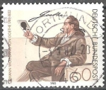 Stamps Germany -  150 aniversario Johann Wolfgang von Goethe (1749-1832), poeta, crítico, naturalista. 