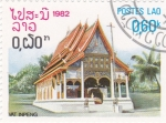 Stamps Laos -  templo Vat Inpeng