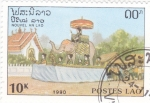 Stamps : Asia : Laos :  Fiesta popular