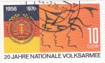 Stamps Germany -  20 ANIVERSARIO NACIONAL EJERCITO DEL PUEBLO