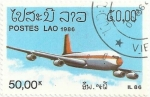 Stamps : Asia : Laos :  SERIE AVIONES. IL-86. YVERT LA 714