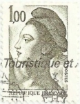 Stamps : Europe : France :  SERIE LIBERTÉ DE GANDON. VALOR FACIAL 1 FF. YVERT FR 2185