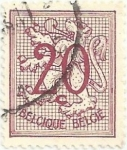 Stamps : Europe : Belgium :  (315) SERIE BÁSICA LEÓN HERÁLDICO. VALOR FACIAL 20 cent. YVERT BE 851