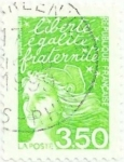 Stamps : Europe : France :  SERIE MARIANNE DE LUQUET. VALOR FACIAL 3,50 FF. YVERT FR 3092