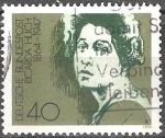 Stamps Germany -  Ricarda Huch (1864-1947), escritor e historiador.