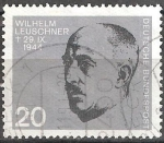 Stamps Germany -  20 Aniv de atentado contra la vida de Hitler. Anti-hitlerianos Mártires.Wilhelm Leuschner.