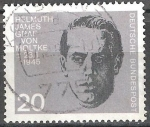 Stamps Germany -  20 Aniv de atentado contra la vida de Hitler. Anti-hitlerianos Mártires. Helmuth James (Von Moltke).