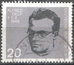 Stamps Germany -  20 Aniv de atentado contra la vida de Hitler. Anti-hitlerianos Mártires. Alfred Delp.
