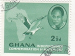 Stamps : Africa : Ghana :  Conmemoración Independencia de Ghana