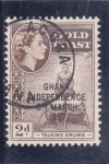 Stamps Ghana -  .Indígena tocando el Talking Drums