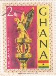 Stamps Ghana -  emblema aguila