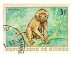 Stamps Guinea -  Animales africanos. Babuino.