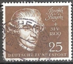 Stamps Germany -  Inauguración de la Sala Beethoven en Bonn.oseph Haydn (1732-1809)compositor austríaco.