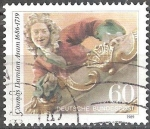 Stamps Germany -  250 aniversario de Cosmas Damian Asam,pintor y arquitecto alemán.
