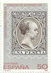 Stamps Spain -  CENTENARIO DE LA PRIMERA EMISIÓN DE ALFONSO XIII. SELLO DE ALFONSO XIII DE 1889. EDIFIL 3024