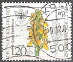 Sellos del Mundo : Europa : Alemania : Por el bienestar,Orquídea anciano-florecida, sambucina Dactylorhiza.