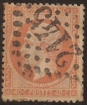 Stamps France -  Empire Française Louis Napoleon III   1862  40 cents