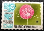 Sellos de Asia - Maldivas -  Weather satellite