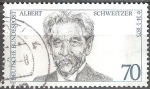 Stamps Germany -  Centenarios de nacimiento. Albert Schweitzer (médico misionero).