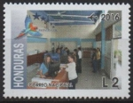 Stamps America - Honduras -  HISTORIA  DE  LA  INDUSTRIA  POSTAL  Y  CORREOS  DE  HONDURAS.  OFICINAS  PRINCIPALES.