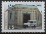 Stamps Honduras -  HISTORIA  DE  LA  INDUSTRIA  POSTAL  Y  CORREOS  DE  HONDURAS.  EDIFICIO  DE  CORREOS  EN  TEGUCIGAL