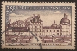 Stamps : Europe : France :  Château de Valençay  1957  25,00 fr