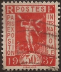 Stamps France -  Paris 1937 - Exposition Internationale  1936  0,50 cents