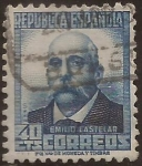 Stamps Spain -  Emilio Castelar 1931 40 centimos