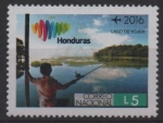 Stamps Honduras -  MARCA  PAÍS  HONDURAS. PAISAJE  DEL  LAGO  DE  YOJOA.  