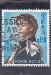Stamps Hong Kong -  REINA ISABEL II