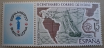 Stamps Spain -  2 centenario correo de Indias