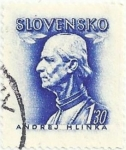 Stamps Slovakia -  V ANIVERSARIO MUERTE ANDREJ HLINKA. RETRATO DEL POLÍTICO. YVERT SK 86A