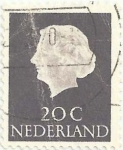 Sellos del Mundo : Europa : Holanda : SERIE BÁSICA REINA JULIANA (1909-2004), EN PERFIL. VALOR FACIAL 20 cent. YVERT NL 602