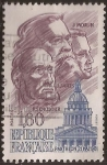 Stamps : Europe : France :  J.Moulin, J.Jaurès et V.Schoelcher  1981  1,60 fr