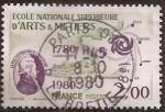 Stamps France -  Ecole Nationale Superieur d'Arts et Métiers Bicentenaire   1980  2,00 fr