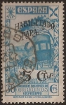 Stamps Spain -  Asociación Benéfica de Correos. Orfanato  1940  habilit a 5 cents