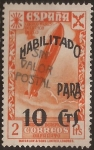 Sellos del Mundo : Europa : Espaa : Asociación Benéfica de Correos. Orfanato  1940  2 pts habilit a 10 cts