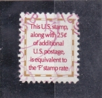 Stamps United States -  ESCRITO