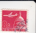 Stamps United States -  AVION Y CAPITOLIO
