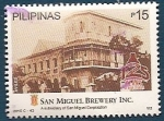 Stamps Philippines -  125 aniv. Fábrica de Cervezas San Miguel