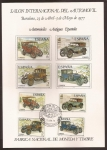 Stamps Spain -  SPD Automoviles Antiguos Españoles. Salon Int Aut. Bcn  23 abr 1977 4 sellos