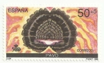 Stamps Spain -  V CENTENARIO DEL DESCUBRIMIENTO DE AMÉRICA. PAVO. EDIFIL 3034