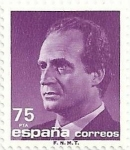 Stamps : Europe : Spain :  SERIE BÁSICA JUAN CARLOS I. IIa SERIE. VALOR FACIAL 75 Pts. EDIFIL 3007