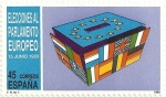 Stamps : Europe : Spain :  ELECCIONES AL PARLAMENTO EUROPEO. URNA CON LAS BANDERAS COMUNITARIAS. EDIFIL 3015