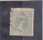 Stamps Cuba -  Alfonso XIII (pelon)