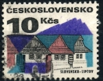 Sellos del Mundo : Europa : Checoslovaquia : CHECOSLOVAQUIA_SCOTT 1740A CASAS ANTIGUAS, LIPTOV. $0,2