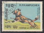 Stamps Cambodia -  PERRO SALVAJE