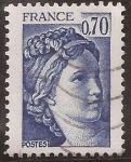 Sellos del Mundo : Europa : Francia : Sabine de Gandon  1979  0,70 ff